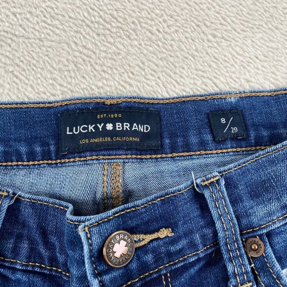 Lucky Brand Womens Jeans Size 8/29 Brooke Crop Medium Wash Denim - Picture 2 of 8